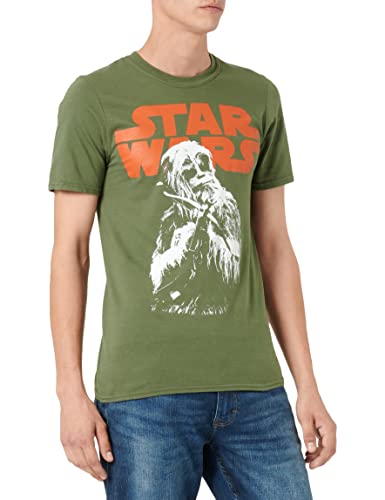 Star Wars Men's Chewie Crossbow T-Shirt, Military Green, X-Large