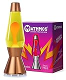 MATHMOS Astro Lava Lamp in Copper | UK Inventors of The 1963 Design Classic | Yellow & Orange Lava Lamps Handmade in Britain to The Highest Safety Standards