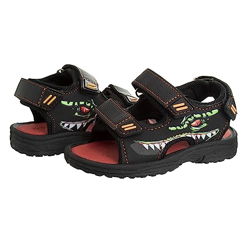 Image of Rugged Bear Kids Boys Girls Open-Toe Outdoor Sport Water Sandals - beach pool slide adjustable strap shoes athletic summer (Toddler /Little Kid /Big Kid)