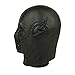 Trippy Lights Black Super Villain Super Hero Overhead Latex Mask