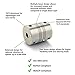 Ruland PSR12-3-3-A Set Screw Beam Coupling, Polished Aluminum, Inch, 3/16