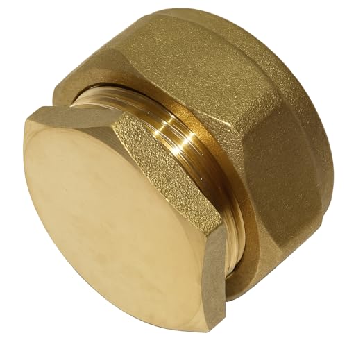Westco - Tope de compresión de 28 mm - Accesorio de latón para sistemas de calefacción y agua