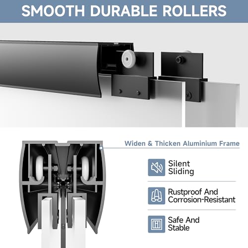 Image of 55-60 W x 72 in H Frosted Glass Bypass Shower Door