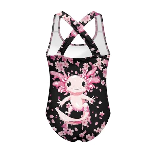 Image of JEOCODY Swimsuit for Girls One Piece Bathing Suit for Teens Crossback Hawaiian Beach Swimwear