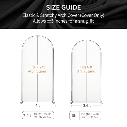 Cobertores para arco redondo 6FT+7.2FT Set 2 crema miniatura 5