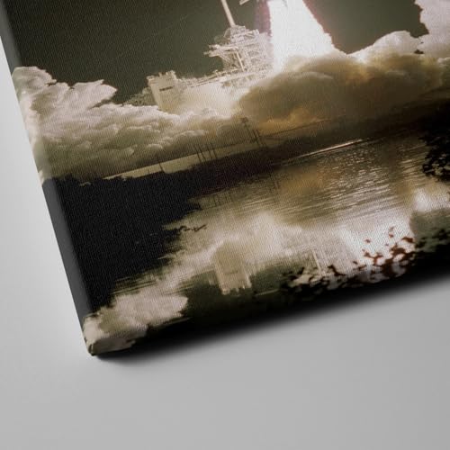 Toile Hubble Télescope Discovery décollage navette spatiale XL