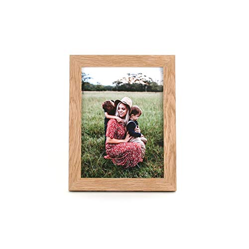 Wall Space 8x6 Oak Frame | Light Oak Photo Frames 8x6 inches | Real Solid Oak Picture Frames | 8 x 6 Inch Oak Photo Frame | All Wooden 8x6 Photo Frames are made from SOLID WOOD and have REAL GLASS - Image 5