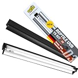 ReptiKing Upgraded T5 UVB Reptile Light, 10.0 UVB 24W German Made Fluorescent Lamp and Fixture Kit, for Desert-Dwelling Reptiles, Bearded Dragon UVB Lamp Bulb