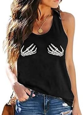 Skull Shirts for Women Gothic Skeleton Tshirts Halloween Funny Floral Skull Graphic Tee