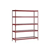 Muscle Rack UR602472WD5-R 5-Shelf Steel Shelving Unit, 60