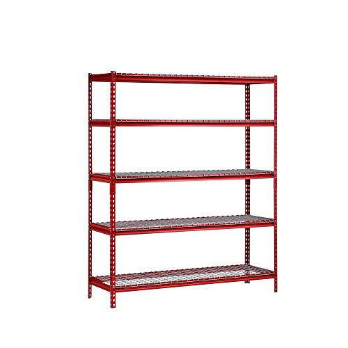 Muscle Rack UR602472WD5-R 5-Shelf Steel Shelving Unit, 60