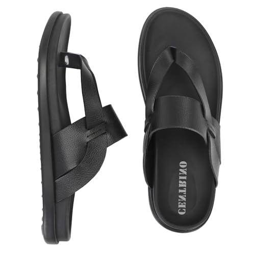 Image of Centrino Sandal for Men | Grip Insole for Stability | Modern slipper Look with Straps | Comfortable Casual look sandal for Men's (9281)