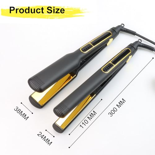 Plancha Profesional de Cabello con Placas de Titanio y LCD miniatura 3