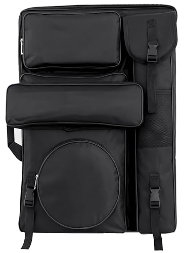 MEIJMJIA YMTECH Artist Backpack for Painting Supplies, Multi - Compartment Art Bag, Waterproof & Portable, Holds Easel/Sketchbook/Pencils, Ideal for Studio & Outdoor Art