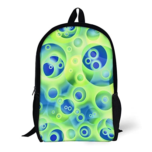 Mochila escolar unisex Bubble con estampado 3D de 17 pulgadas para estudiantes 5