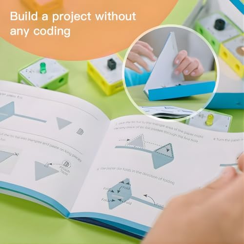 Image of Elecrow Crowbits Hello Kit Programming Learning Kit | 7 Module STEM Robotics Kit for Kids, Coding & Electronics Projects for Schools & Beginners | Interactive Hands-on Learning, Modular Design