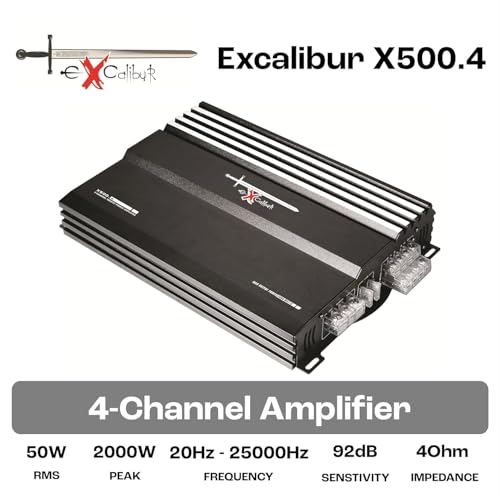 Excalibur X500.4 Endstufe (MOSFET, 4-Kanal, 2000 W)