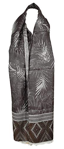 Etole feuilles marron pour tenue de bureau | Accessoire de mi-saison
