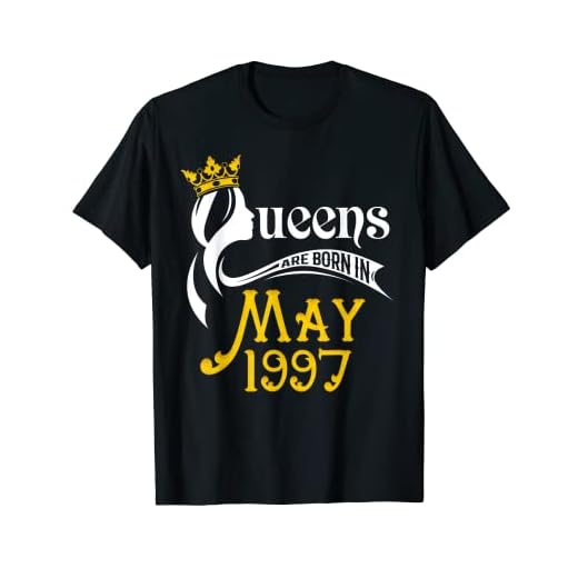 Queens Are Born In May 1997 - Camiseta de regalo de cumpleaños número 21 Camiseta