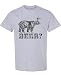 Deer Beer Bear Funny T-Shirt Drinking Humor Graphic Tee Novelty Gift Party Shirt for Men Women Ash