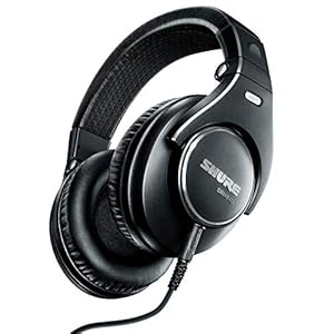 Shure SRH840 Gesloten hoofdtelefoon/over-ear, premium, referentie/studio-hoofdtelefoon, ruisonderdrukkend, opvouwbaar…