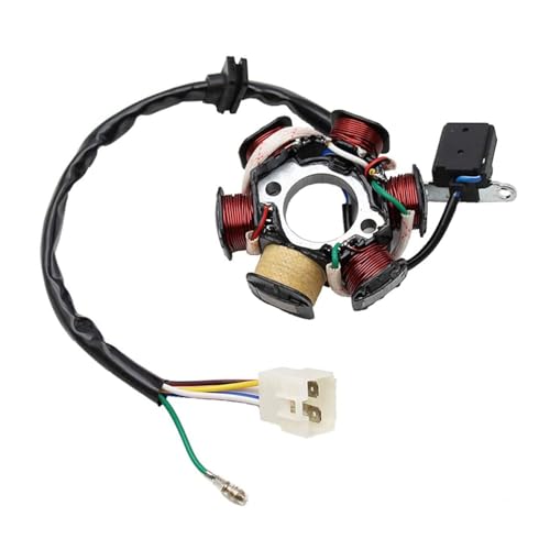 Image of PRO BAT 6 Coils 5 Wires Stator Magneto ATV Magneto Stator Plate for 50cc 70cc 90cc 110cc 125cc Engine Chinese Scooter Dirt Bike Taotao Sunl Roketa