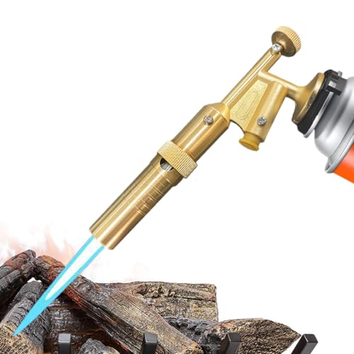 Quemador de barbacoa con encendedor, cabezal de antorcha, portátil, práctico cabezal de antorcha de metal – Inicio para cocinar, cocinar, soldar, soldar, iniciar el encendedor, el soldador, el fuego
