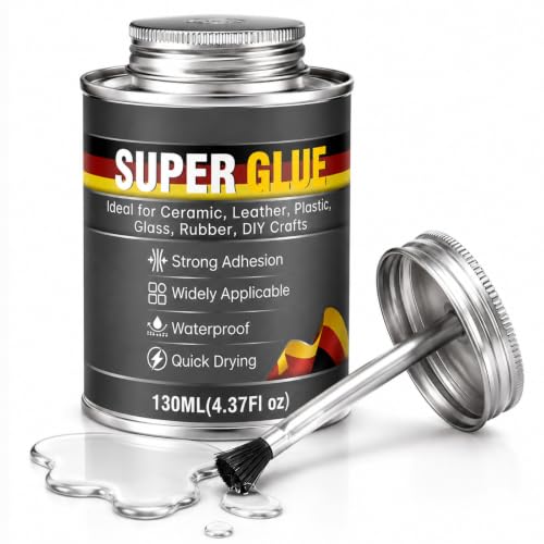 Super Glue All Purpose 4.37 oz Clear High Strength Adhesive with Brush