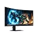 Samsung 40 Zoll Odyssey G75F 5K WUHD Curved Gaming Monitor, 5120 x 2160, 180 Hz, 1 ms (G/G), 1000R, VESA DisplayHDR 600 HDR10+, AMD FreeSync Premium Pro, Auto Source Switch+, Core Sync, LS40FG756EUXEN