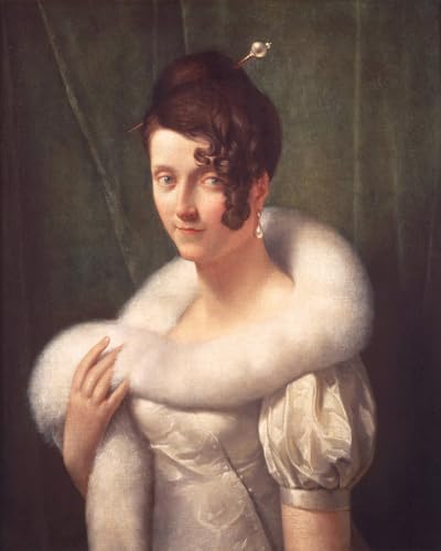 Pintura artística en lienzo de 60x90cm para dar elegancia a paredes vacías con retrato clásico 1