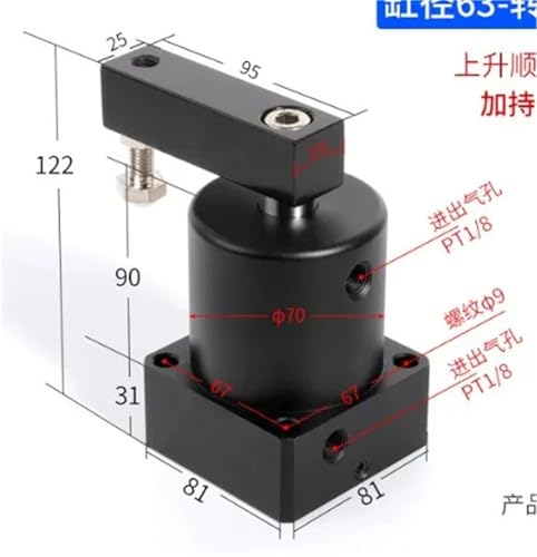 Vérin pneumatique rotatif SRC63-90L résout les problèmes de serrage instable - 3