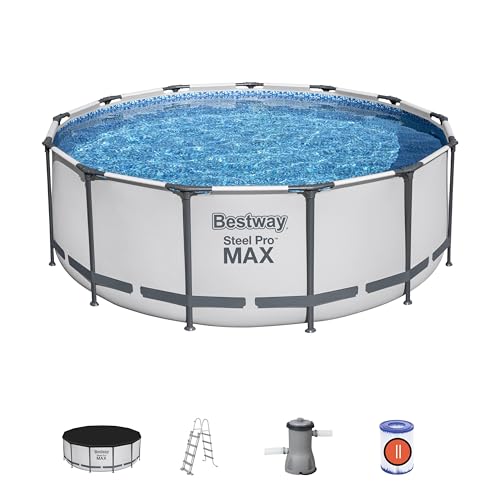 Immagine prodotto: Bestway 5618W Set Piscina Fuori Terra Steel Pro MAX Rotonda da 396x122 cm