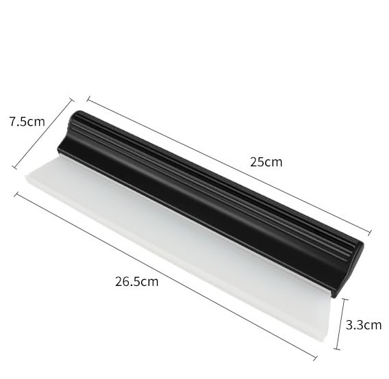 Image of SiyphuNing10.5 inches Antislip Water Blade for Car Drying Water Wiper Silicone Squeegee Natural Rubber Car Dryer for Window, Glass, Vehicle Auto