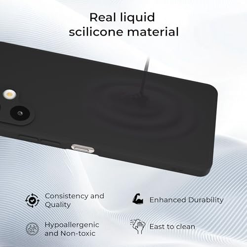 Image of A rtistque Back Cover Case for Samsung Galaxy M06 / F06 5G with Camera Protection | Shockproof TPU | Stylish Protective Design | Slim Fit | Ultra Matte | Samsung M06 Back Cover - Black