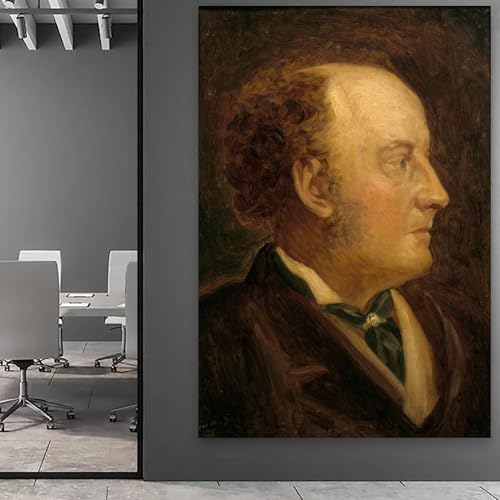 John Everett Millais impression sur toile autoportrait décoration murale 60x90