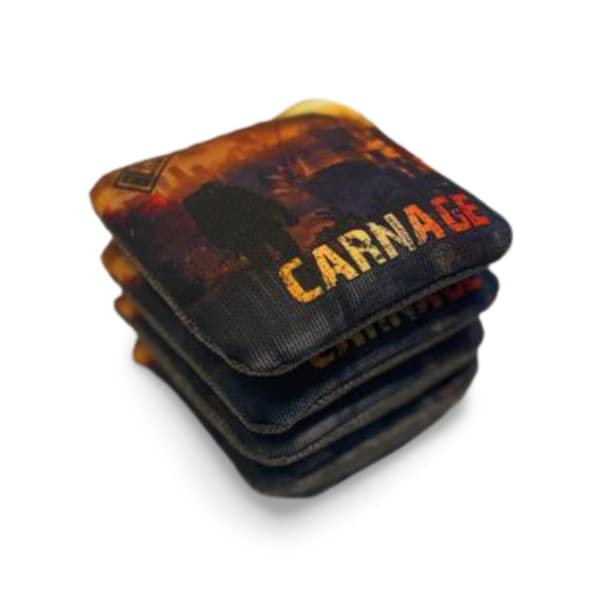 Carnage Pro Cornhole Bag - Set of 4 Bags - Used by Top Pros - 100% Hand Made & Made in America
