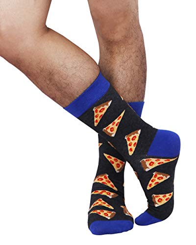 xiaomaizi Men's Funny And Cool Novelty Patterned Crew Dress Scoks for Men Cozy Pack Size 9-123