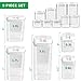 DRAGONN 9 Piece Airtight Food Storage Container Set with Labels, Pantry Organization and Storage, Keeps Food Fresh, Big Sizes Included, Durable, BPA Free Containers