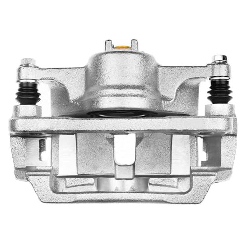 Image of Detroit Axle - Front Driver Side Brake Caliper w /Bracket Replacement for 2001-2005 Honda Civic Acura EL