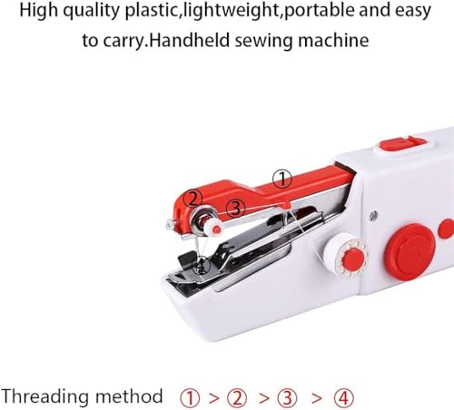 Naaimachine Handleiding Mini Handwerkset Draagbaar met draadkit Huishouden Handheld Elektrisch DIY Kleding Stikgereedschap - Image 7
