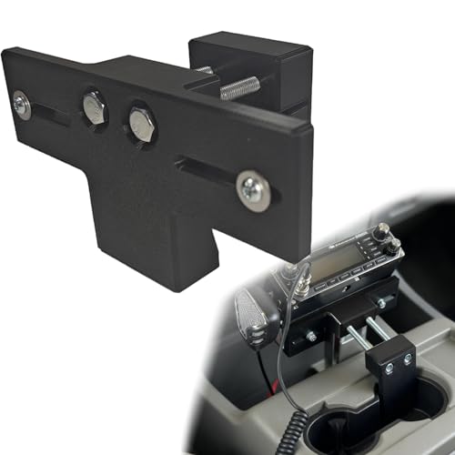 Radio Mount Cup Holder - Clip-On Holder, Universal 2-Hole Amps Hole Cl
