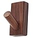 Porte-manteau rustique en bois de noyer crochets de porte-manteau ensemble de 4 crochets muraux, organisateur mural crochets décoratifs pour entrée, chambre à coucher, vestiaire, porte-serviettes, éch