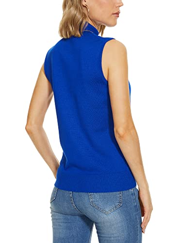 Image of INKOFF Sleeveless Mock Neck Turtleneck Knit Tops Women Dressy Casual Sweater Vest Business Work Tank