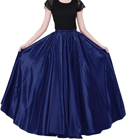 Image of Radhika 'n' Dhaanya creation Women's Silk Fabric Double Umbrella Lehenga Skirt Flare 8 to 9 mtrs.