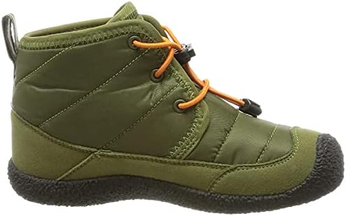 KEEN Howser 2 Quilted Mid Height Waterproof Comfy Durable Chukka Boots, Capulet Olive/Russet Orange, 13 US Unisex Little Kid | Image 5