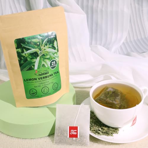 FullChea - Lemon Verbena Tea, 1.5g X 25 Count - Premium Lemon Tea For Digestion Support & Relaxation - Non-GMO - Caffeine-free - Natural Cut & Sifted Cedron Herb - Thumbnail 3