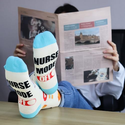 Jeasona Womens Funny Socks Plant Cat Nurse Gifts for Women Mom