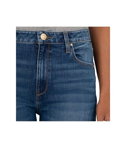 KUT from the Kloth Womens Sienna High-Rise Straight Leg-roll Up 5"3