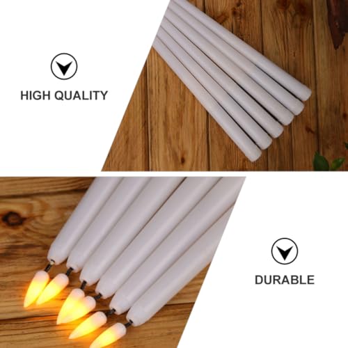 Velas LED para evitar manchas de cera en centros de mesa de restaurantes Healeved 3