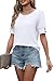 Womens Tops Short Sleeve Shirts with Buttons Spring Fashion Blouses Dressy Casual Plus Size Summer Outfits Travel Essentials White XL